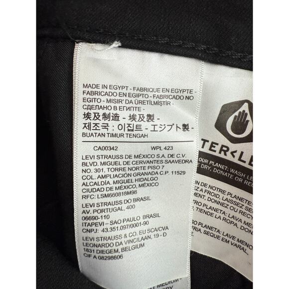 Levi's Women 720 High Rise Super Skinny Zip Fly Black Jeans 24x28 - Picture 10 of 12